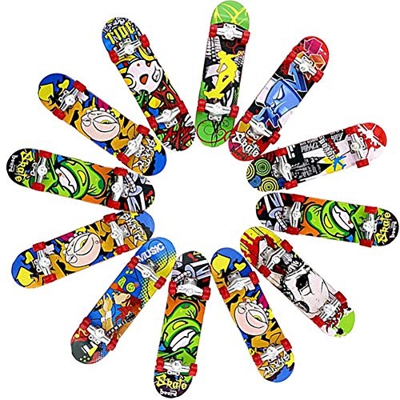 bouncevi Mini patineta Toy Deck Truck Finger Board Skate Park Juguete innovador Frosted Skateboard Fingerboards Juguete para niño Niño Regalo para niñ