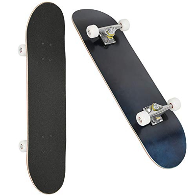 Skateboard, Tablero de Arce + Ruedas de PU, 79 * 20 * 8,5cm