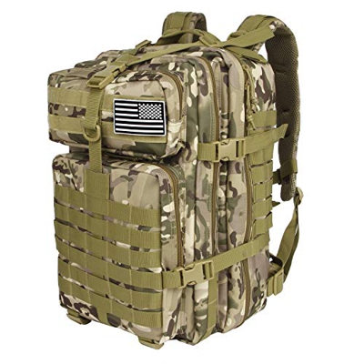 Mochila Táctica Militar Molle Impermeable 45L Mochila de Gran Capacidad Bolsa de Senderismo Mochila Multifunción, para Trekking Senderismo Viaje Campi