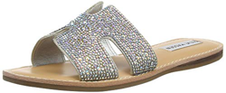 Steve Madden Harlow, Sandalias deslizantes Mujer, Silver Multi, 38 EU precio