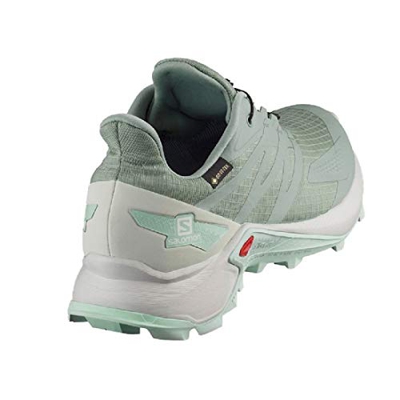 SALOMON Calzado Bajo Supercross Blast GTX, Zapatillas de Trail Running Mujer, Green, 38 EU