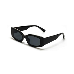 New Energy © Gafas de sol rectangulares pequeñas con ojo de gato, 400 UV Negro Negro ( 80 precio