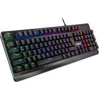 NK-2000ME teclado USB QWERTZ Negro, Teclado para gaming