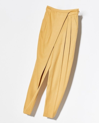 Sfera - Pantalón Amarillo De Mujer Con Cintura Cruzada