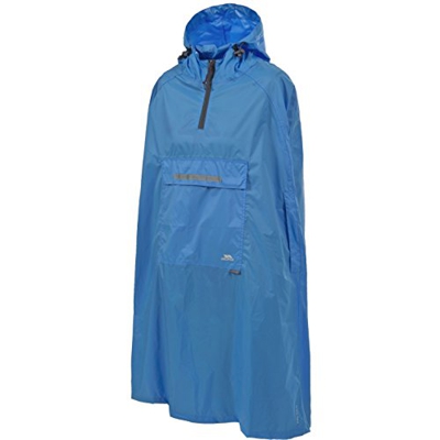 Trespass - Chubasquero/Poncho Impermeable con Capucha transportable Modelo Qikpac Packaway Unisex Hombre Mujer (Pequeña (S)) (Azul Cobalto)