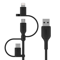 Belkin Cable USB-A a Micro-USB con Adaptador Lightning y Adaptador USB-C 1m precio