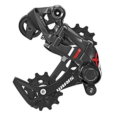 SRAM Red 22 Cambio, X01DH, Tipo 2.1, Caja Media, 10v, Rojo, Multicolor, M