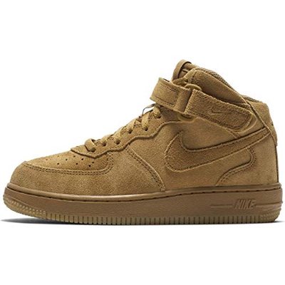 Nike Force 1 Mid LV8 (PS), Zapatillas de Deporte para Niños, Multicolor (Wheat/Wheat/Gum Light Brown 701), 28 EU