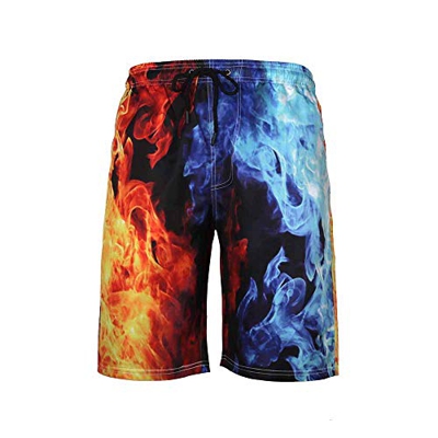 Enhome Shorts de Playa para Hombre, Shorts de baño Bañadores de Hombre Cortos Respirable Secado Rápido Verano Bañador de Surf Pantalones para Deporte