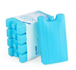 AGOER - 5 bloques refrigerantes para helado, reutilizables, 400 ml, para bolsa isotérmica o nevera de trabajo, pícnic, camping características