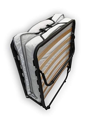 Alanpur® Cama plegable: 80 x 190 cm, cama de invitados con colchón, cama plegable con marco de metal estable hasta 100 kg de carga