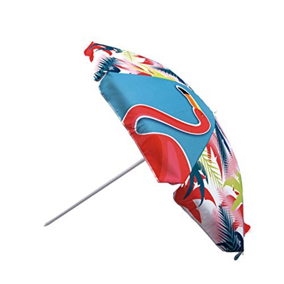 ARDITEX ZK50319 Sombrilla de Playa con Funda de 160cm de diámetro de ZASKA-Flamingo
