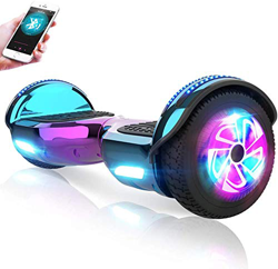 M MEGAWHEELS Hoverboard, Patinete electrico Auto Equilibrio 6.5 Pulgadas con Bluetooth, Fuerte Dual Motor y Hoverboard LED es un Regalo para niños. en oferta