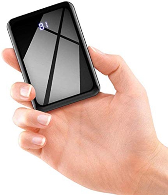 Lasuki Mini Power Bank 13800mAh Batería Externa para Movil Carga Rápida Power Delivery Portable 2 USB Salidas Batería Portatil para iPhone Samsung And