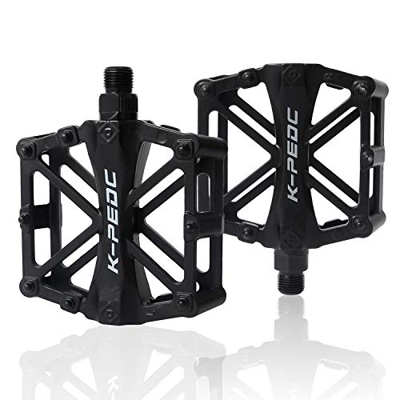 CETECK Pedales de Bicicleta de montaña, de Aluminio, Antideslizantes, duraderos, ultraligeros, para Bicicleta de Carretera, 9/16 Pulgadas