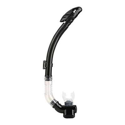 Tubo de Respiración para Natación Buceo Snorkel con 2 Drenajes Extremadamente Impermeable ( Color : Negro )