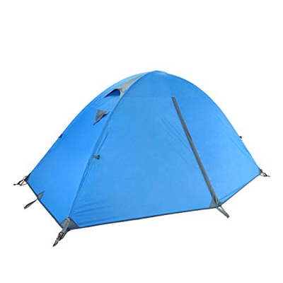 TRIWONDER Tienda de Campaña 1/2/3 Personas Impermeable Ligera 4 Estaciones Doble Capa Carpa para Acampar Playa Exterior Senderismo Viaje (Azul - 1 Per