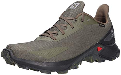 Salomon ALPHACROSS Blast GTX, Zapatillas de Trail Running Hombre, Color: Verde (Olive Night/Black/Ebony), 40 EU