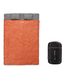 Lumaland Where Tomorrow Saco de Dormir Doble Saco de Dormir para 2 Personas 220 x 150 cm Naranja características