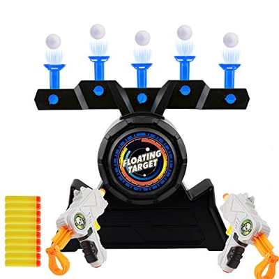 Herefun 2 Juegos de Pistola Restablecimiento Automático Pistola de Juguete Juego de Disparos al Aire Libre Regalo Chico Chica (Azul1)