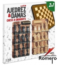 Cayro Tablero ajedrez y damas de madera en oferta