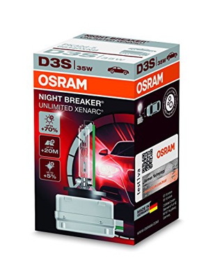 OSRAM XENARC NIGHT BREAKER UNLIMITED D3S HID, lámpara de xenón, lámpara de descarga, 66340XNB, estuche (1 unidad)