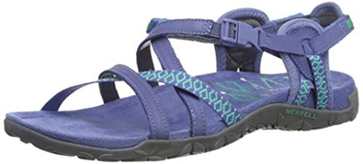 Merrell Terran Lattice II, Sandalia con Pulsera para Mujer, Azul (Thistle), 42 EU