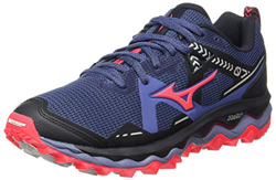 Mizuno Wave Mujin 7, Zapatillas para Carreras de montaña Mujer, Marlin/Lunarrock/Dpink, 41 EU en oferta