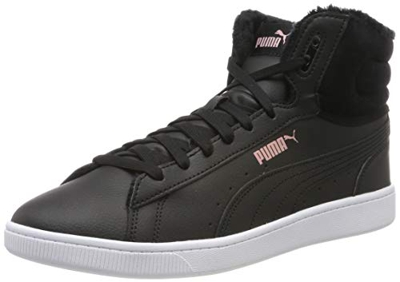 PUMA Vikky V2 Mid WTR, Zapatillas Mujer, Negro Black/Bridal Rose White, 38 EU