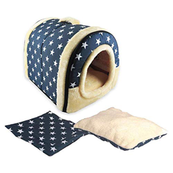 ANPI 2 en 1 Casa y Sofá para Mascotas, Lavable a Máquina Casa Nido Cueva Cama de Perro Gato Puppy Conejo Mascota Antideslizante Plegable Suave Calenta precio