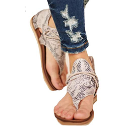 Sandalias De Mujer, Sandalias De Playa con Estampado De Cebra De Serpiente De Leopardo De Verano para Mujer Sandalias De Playa Zapatos Planos Serpient precio