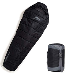 Steinwood Saco de Dormir Kompakt 4-Season Conectable - Saco de Dormir Momia Encapuchado Impermeable Ligero 4 Temporadas para Camping, Viajo, Excursion características