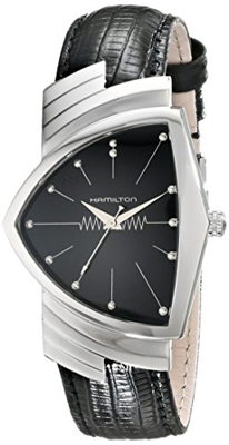 Hamilton H24411732 Ventura Reloj de Acero Inoxidable con Correa de Cuero Negro
