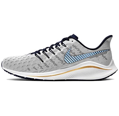 NIKE Air Zoom Vomero 14, Running Shoe Hombre, Photon Dust/Ozone Blue-Obsidian-White, 40.5 EU