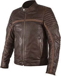 Rukka Chaqueta De Moto De Cuero Marron Aprobada por El CE Markham Tamano EU56 en oferta