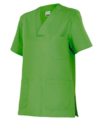 Velilla 589/C25/T0 Camisola pijama de manga corta con escote en pico, Verde Lima en oferta