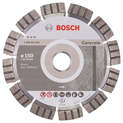 Bosch 2 608 602 653 - Disco de corte de diamante Best for Concrete - 150 x 22,23 x 2,4 x 12 mm (pack de 1)