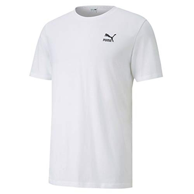PUMA Classics Logo tee Embr. Camiseta, Hombre, Negro, L