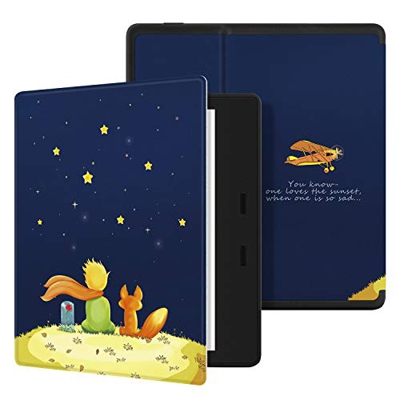 Ayotu Funda Colorida de para el Nuevo 7" Kindle Oasis (décima Gen, versión de 2019 y novena Gen, versión de 2017) Funda Impermeable de Cuero, activaci