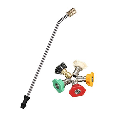 Limpiador de varilla de alcantarillado a presión, 35 cm, acero inoxidable, barra de extensión angulada, arandela a presión, adaptador de varilla para 