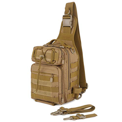 Selighting Mochila Táctica Bandolera Hombre, Bolsa de Pecho de Deporte al Aire Libre Mochila Multifuncional para Cazar, Acampada y Senderismo (Marrón) características