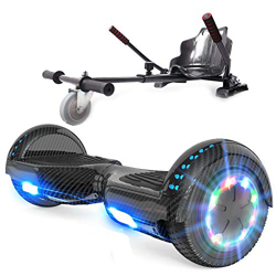 RCB Hoverboard Overboard y Hoverkart Patinete Eléctrico 6.5 Pulgadas Scooter Eléctrico Auto- equilibrado con Bluetooth Self-Balancing Scooter con Luce en oferta