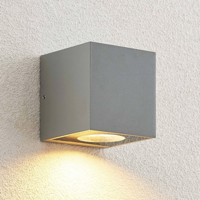 Arcchio Tassnim aplique de exterior plata 1 luces