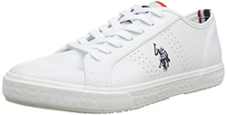 US Polo Association Jeremiah, Zapatillas de Gimnasia Hombre, Blanco (Whi 001), 43 EU en oferta