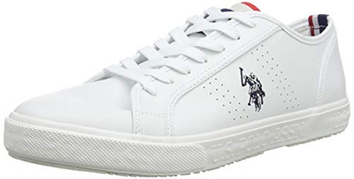 US Polo Association Jeremiah, Zapatillas de Gimnasia Hombre, Blanco (Whi 001), 43 EU