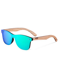 Gafas de Sol Polarizadas Hombre y Mujere, UV400 Protection, Gafas Ligeras con Patillas de Madera (green) en oferta