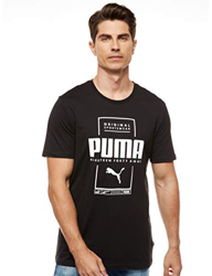 PUMA Box tee Sudadera, Hombre, Negro, 2XL en oferta