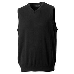 Russell Collection - Jersey / Sweater sin mangas cuello pico Modelo Knitted hombre caballero (2XS/Negro) precio