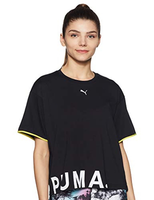 Puma Chase W Camiseta Cotton Black