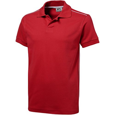 Slazenger - Polo de Manga Corta Modelo Backhand para Hombre (Extra Grande (XL)/Rojo)
